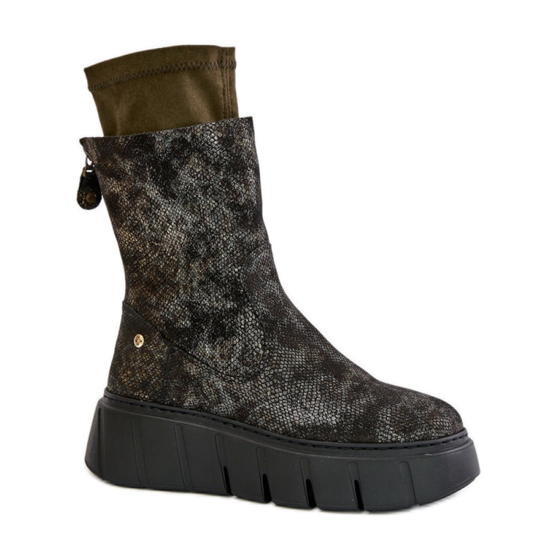 Maciejka 06766-09 Kaki gležnjače zelena