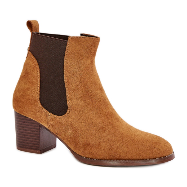 Chelsea čizme Model XY791 Camel smeđa