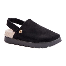 Papuče Model 100-418 Crne crna