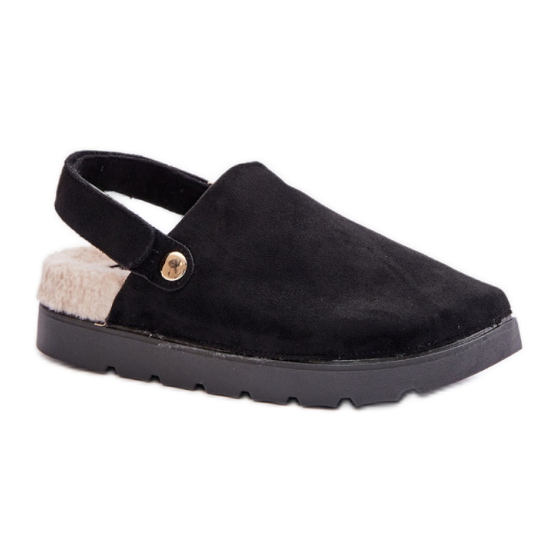 Papuče Model 100-418 Crne crno