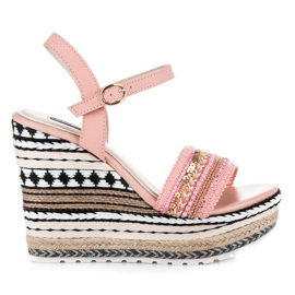 Vices Etnički klinovi s ukrasima ružičasta