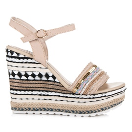 Vices Etnički klinovi s ukrasima smeđa