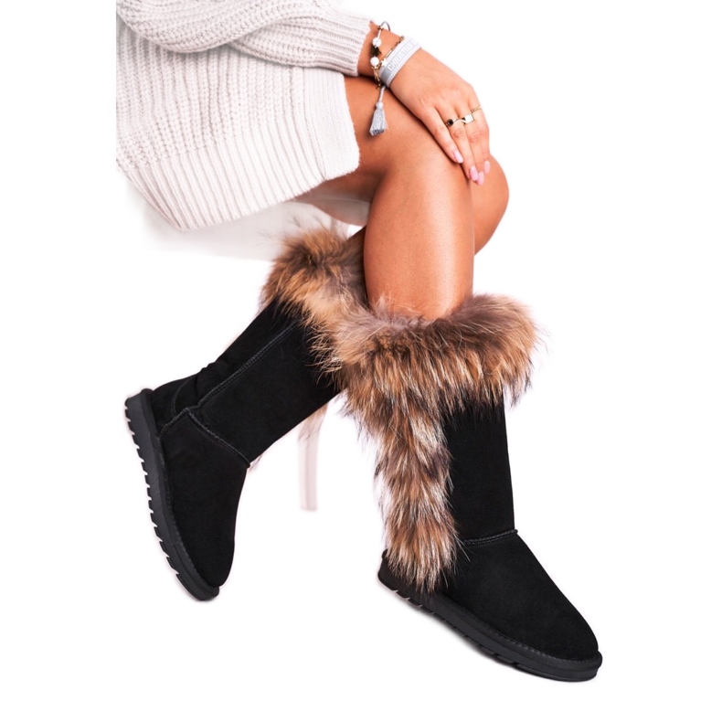 Čizme za snijeg Model W19112 Blk Black crno