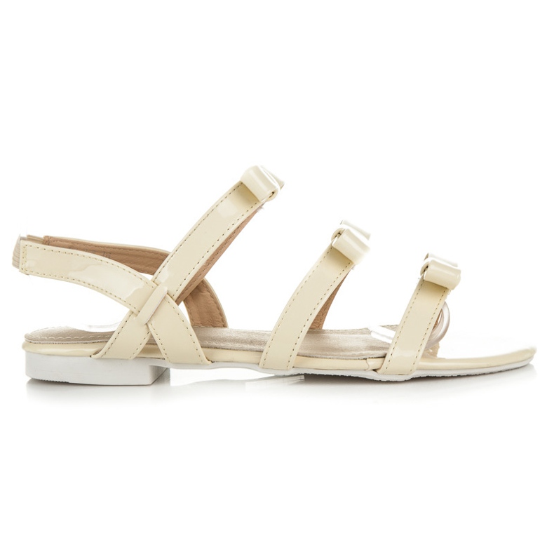 Vices Lakirane sandale s mašnama žuta boja