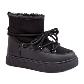 Čizme za snijeg Model 8933 Crne crna