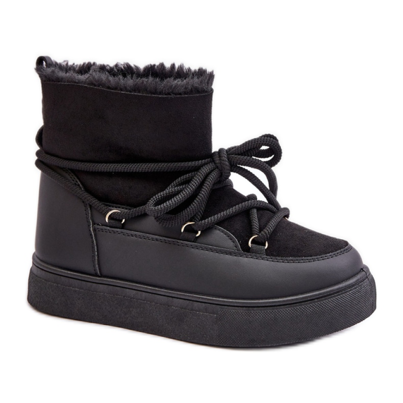 Čizme za snijeg Model 8933 Crne crno