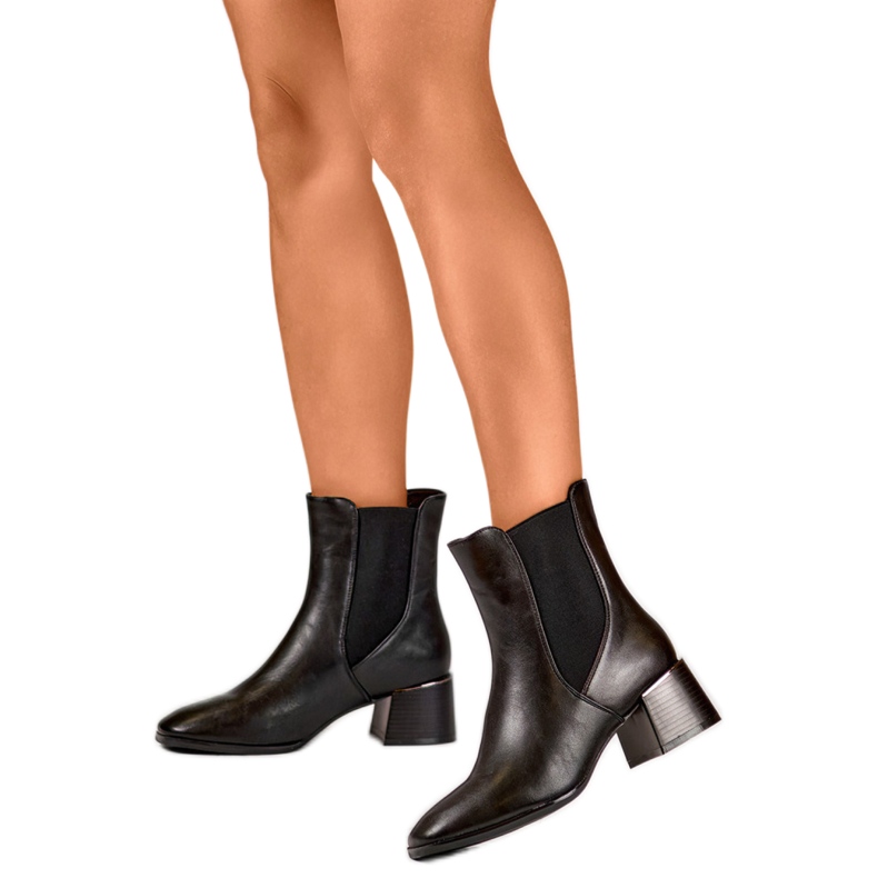 Chelsea čizme Model 9611B Crne crno