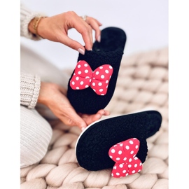 Dječje papuče s mašnom Child Black crno