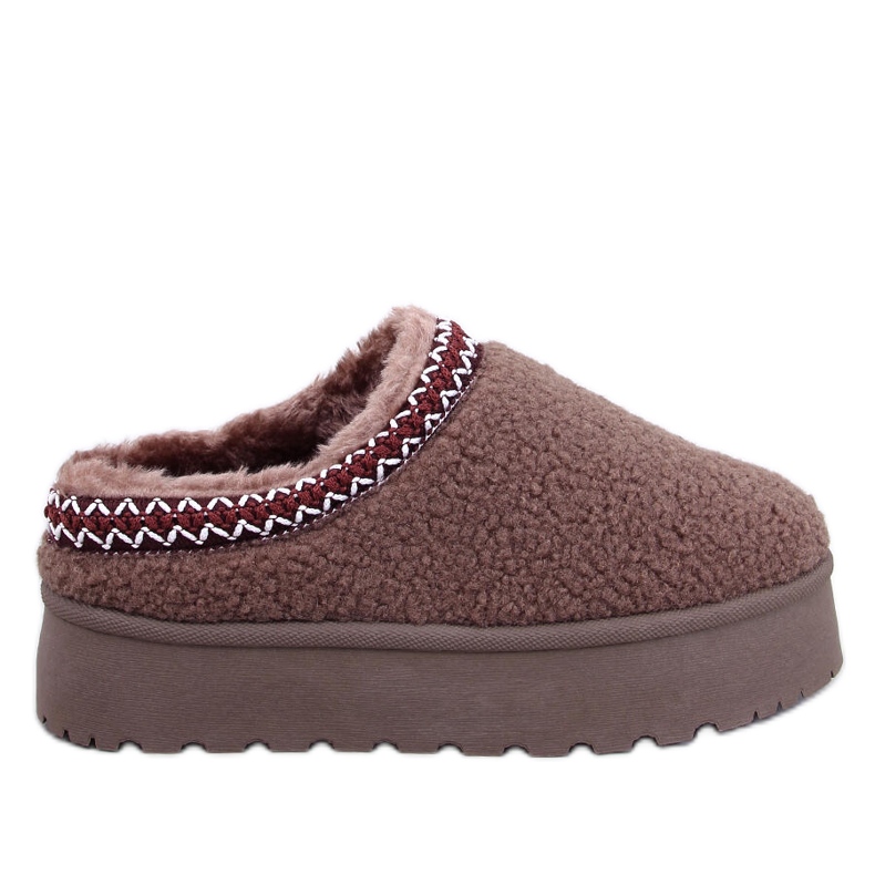 Ženske kratke čizme za snijeg s ovčjom kožom, kaki-smeđe smeđa