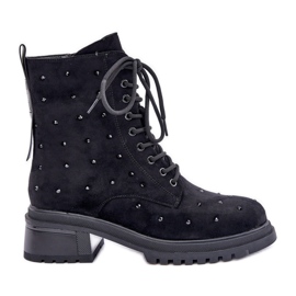 S.Barski Ukrašene ženske izolirane radne čizme D&amp;A MR880-017 crne crna