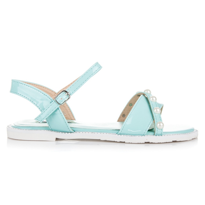 Vices Ravne sandale s biserima zelena