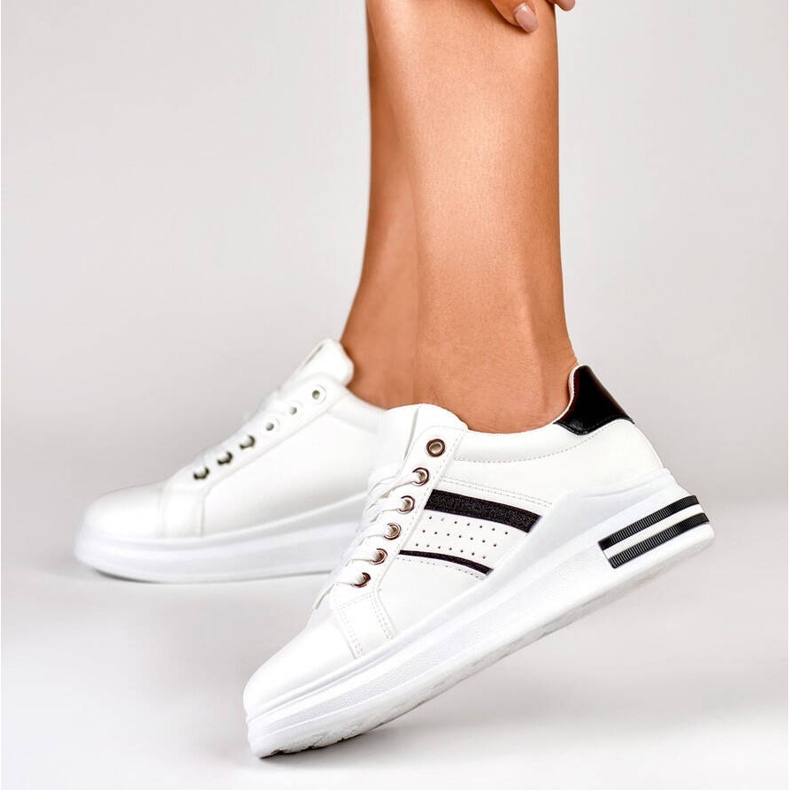 Ženska sportska obuća, platform tenisice, bijela AD-732W/B