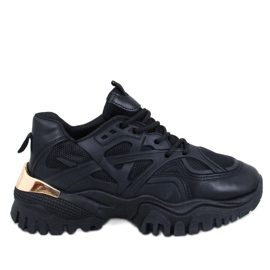 Ženske crne sportske cipele sa debelim đonom crna