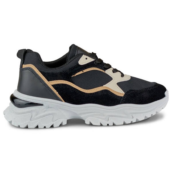 Ženske tenisice s debelim potplatom, crne 9062-B crno