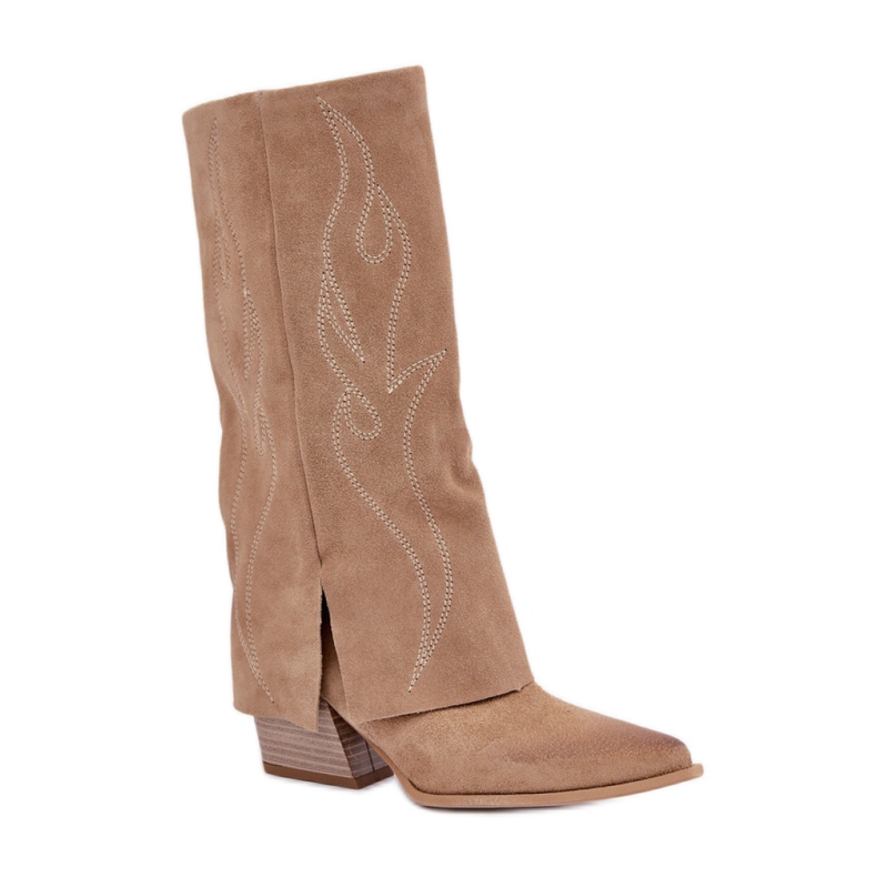 Zazoo 3487 Ženske neizolirane čizme, bež