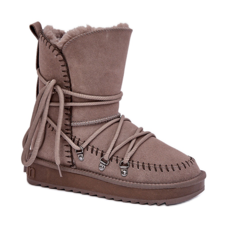 D.Franklin Ženske čizme za snijeg s krznom DFSH375004, bež