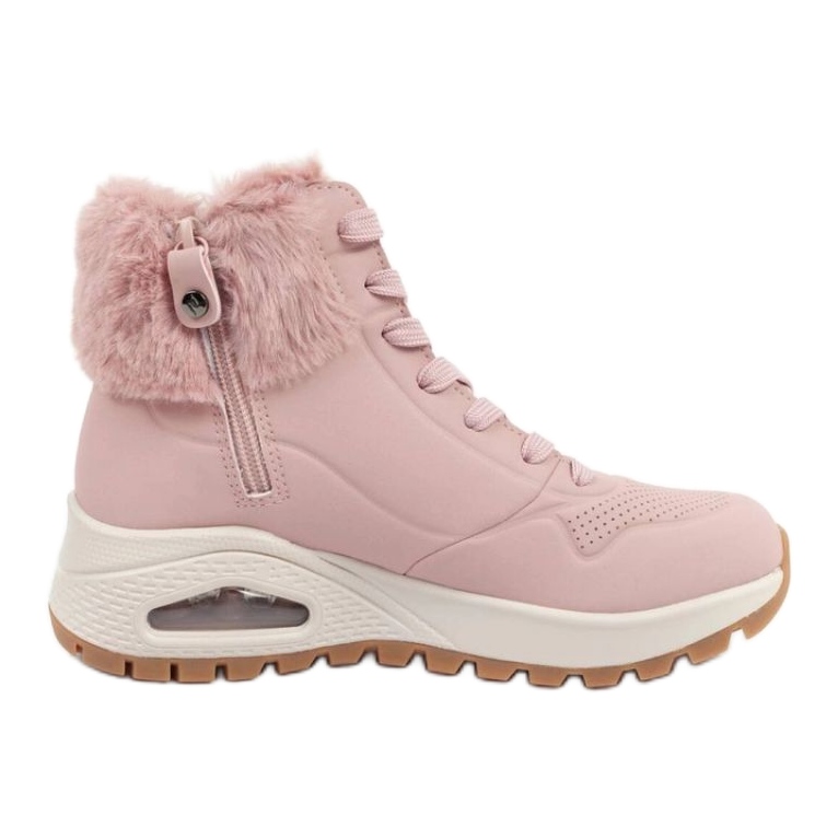 Skechers Uno Rugged 167274/BLSH cipele s krznom, roze ružičasta