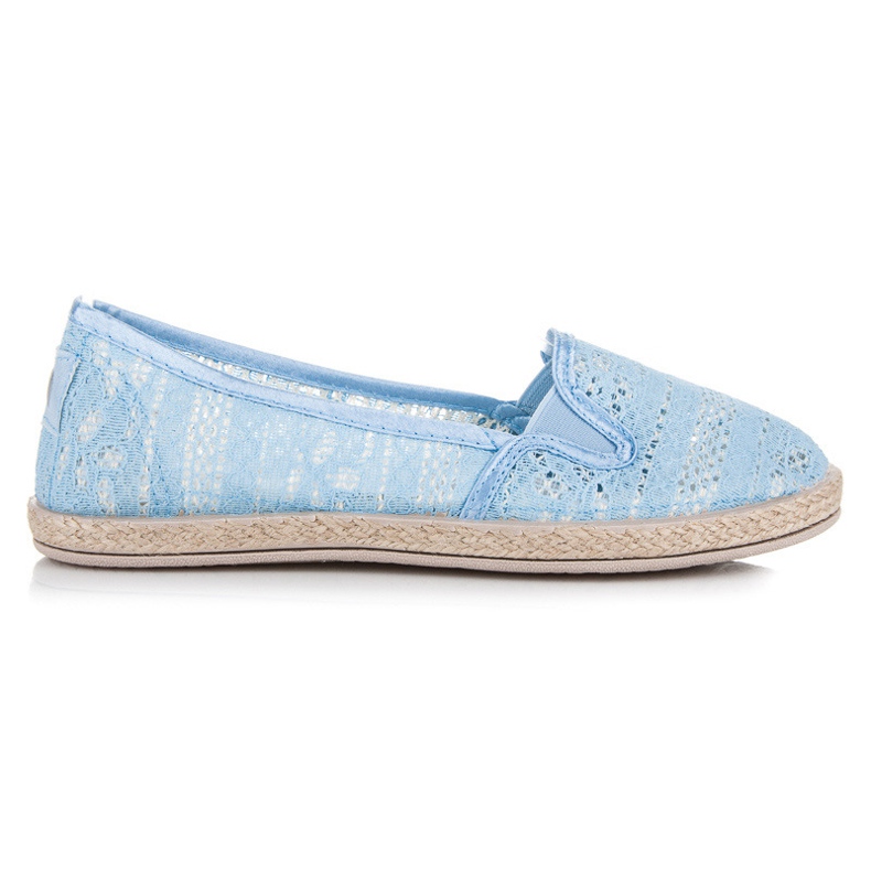 Balada Slip on čipkane espadrile plava