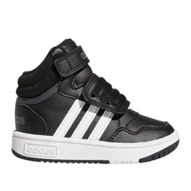 Adidas Hoops Mid Shoes With Velcro GW0408 sportske cipele, crne crna