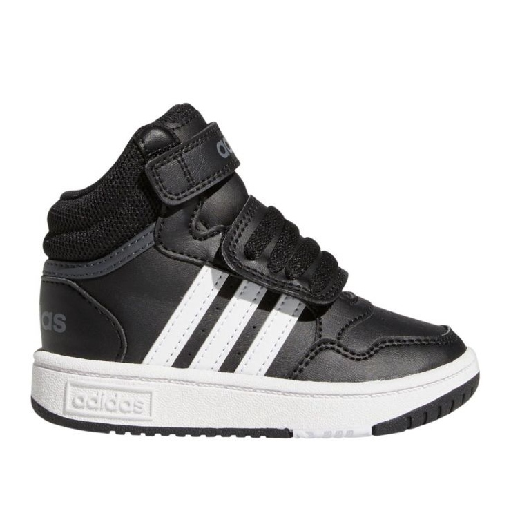 Adidas Hoops Mid Shoes With Velcro GW0408 sportske cipele, crne crno