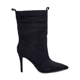 Crne čizme na visoku petu crna