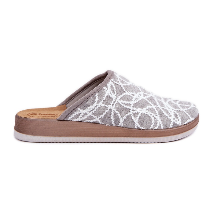 Inblu ženske sjajne papuče CT000028 sive siva