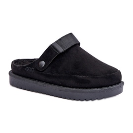 Ženske crne papuče s platformom crna