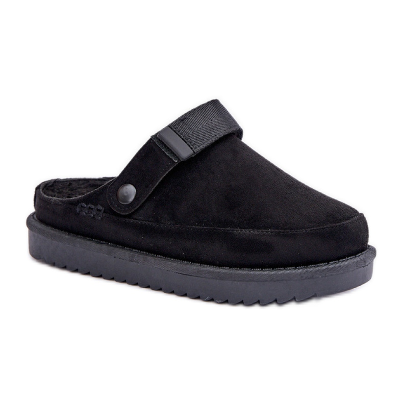 Ženske crne papuče s platformom crno