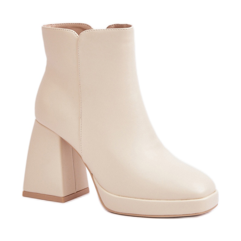 Step in style Čizme Model Selarae LQ-48 Light Beige - Zakoračite sa stilom bež