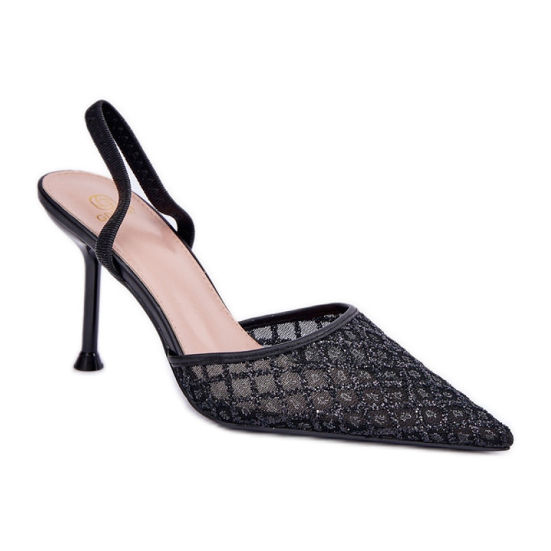 Step in style Visoke pete Model Berilae B1639-202 Black Glitter - Zakoračite sa stilom crno