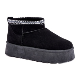 Step in style Čizme za snijeg Model Heslania HY877 Black - Zakoračite sa stilom crna