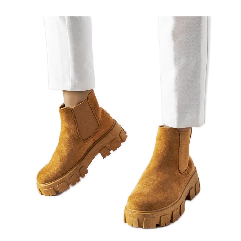 Svijetlo smeđe ženske gležnjače Mooca - Solea smeđa