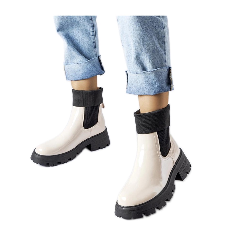 Bež radne čizme slip-on Breolungi - Solea