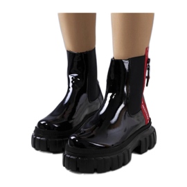 Crne lakirane gležnjače Casta - Solea crna