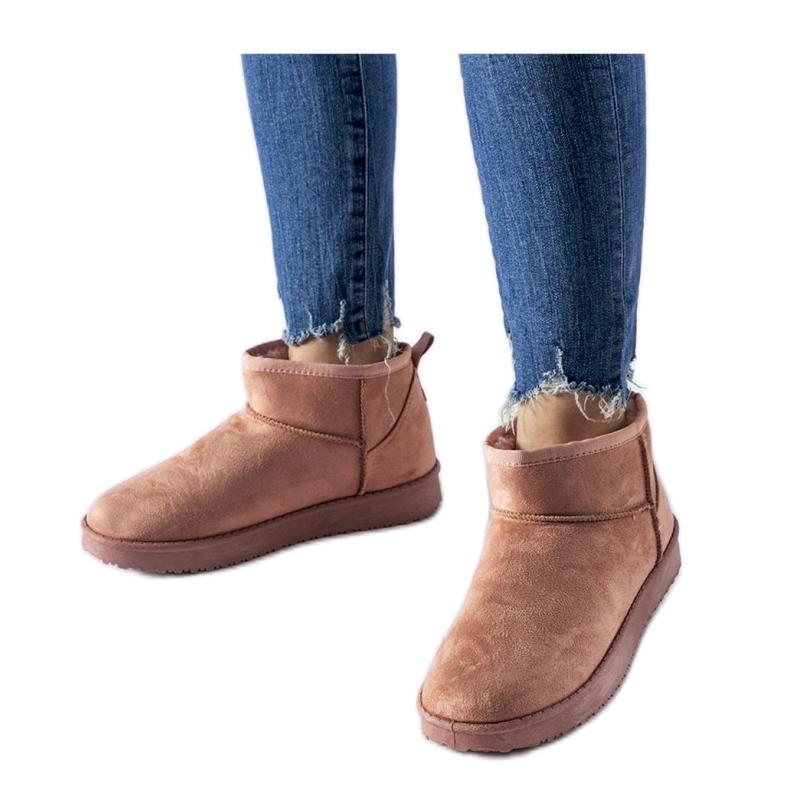 Pink Guglielma - Solea izolirane kratke čizme za snijeg ružičasta