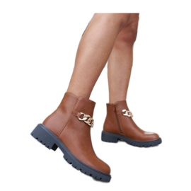 Smeđe gležnjače ukrašene Bonsaint lancem - Solea smeđa