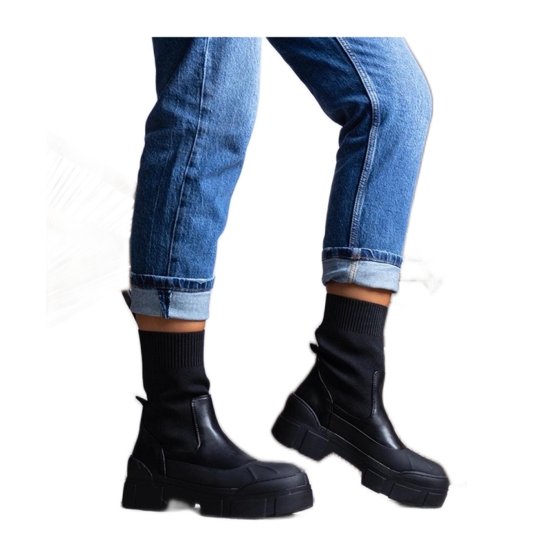 Crne ženske gležnjače Conta - Solea crno