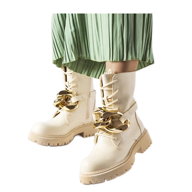 Bež cipele za planinarenje s lancem Galar - Solea