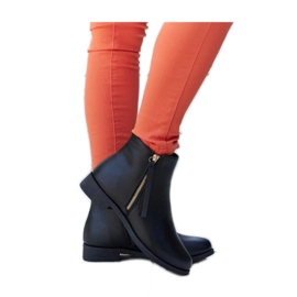 Crne izolirane ravne čizme Paien - Solea crno