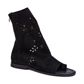 Zazoo 3437 Crni gornji dio sandala crna