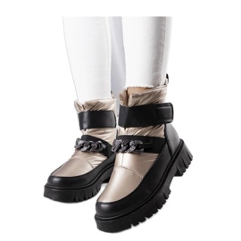 Zlatne čizme za snijeg s lancem Ephraim - Solea