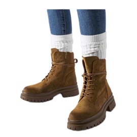 Smeđe čizme s izlizanim vrhom iz Vadnais - Solea smeđa