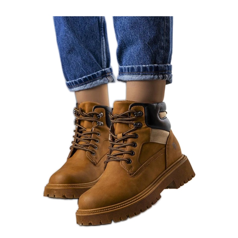 Smeđe izolirane planinarske čizme Nadel - Solea smeđa