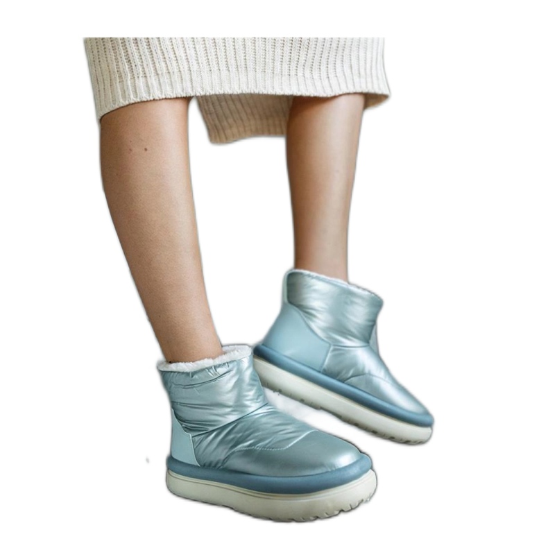 Svijetlo zelene tople čizme za snijeg na platformi Cores - Solea zelena