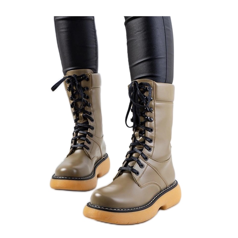 Zelene bovver čizme Redel - Solea zelena