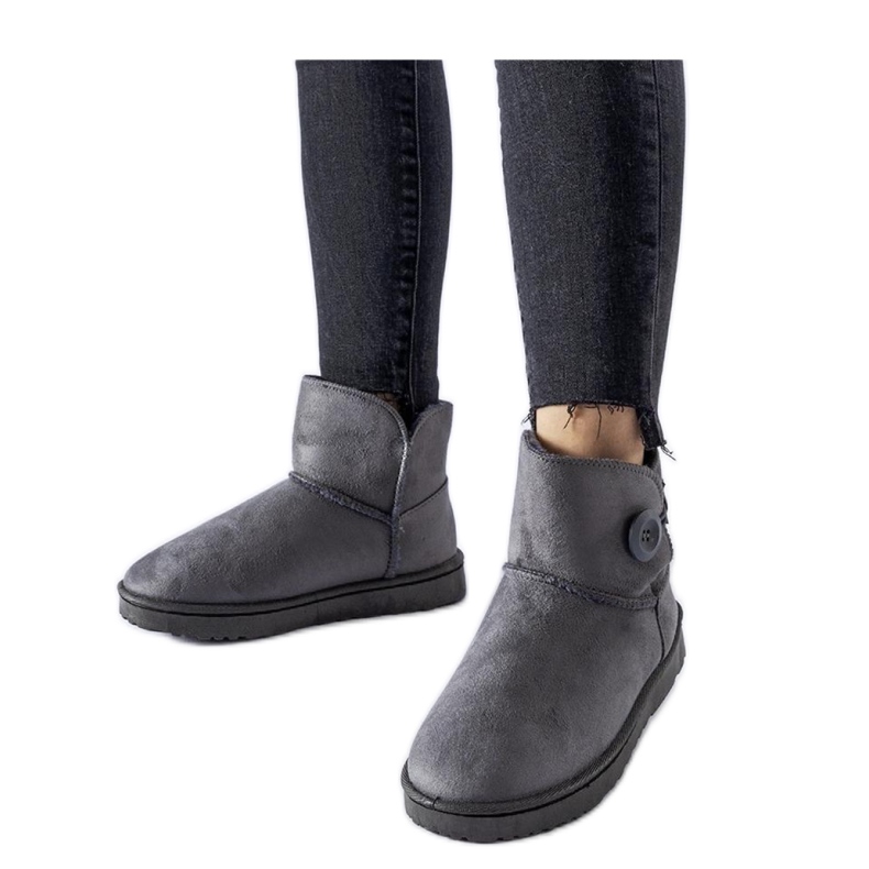 Sive kratke izolirane čizme za snijeg od Snyder - Solea siva