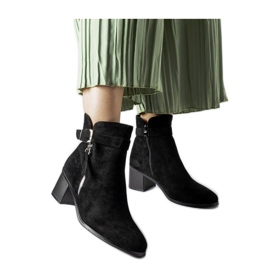 Crne gležnjače s niskom petom Bédard - Solea crna