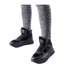 Crne izolirane visoke tenisice Malles - Solea crna