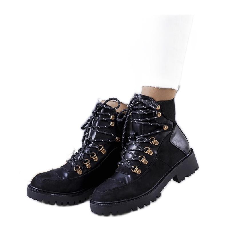 Crne izolirane radne čizme, Leneo - Solea crno