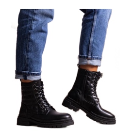 Crne prošivene tenisice crna